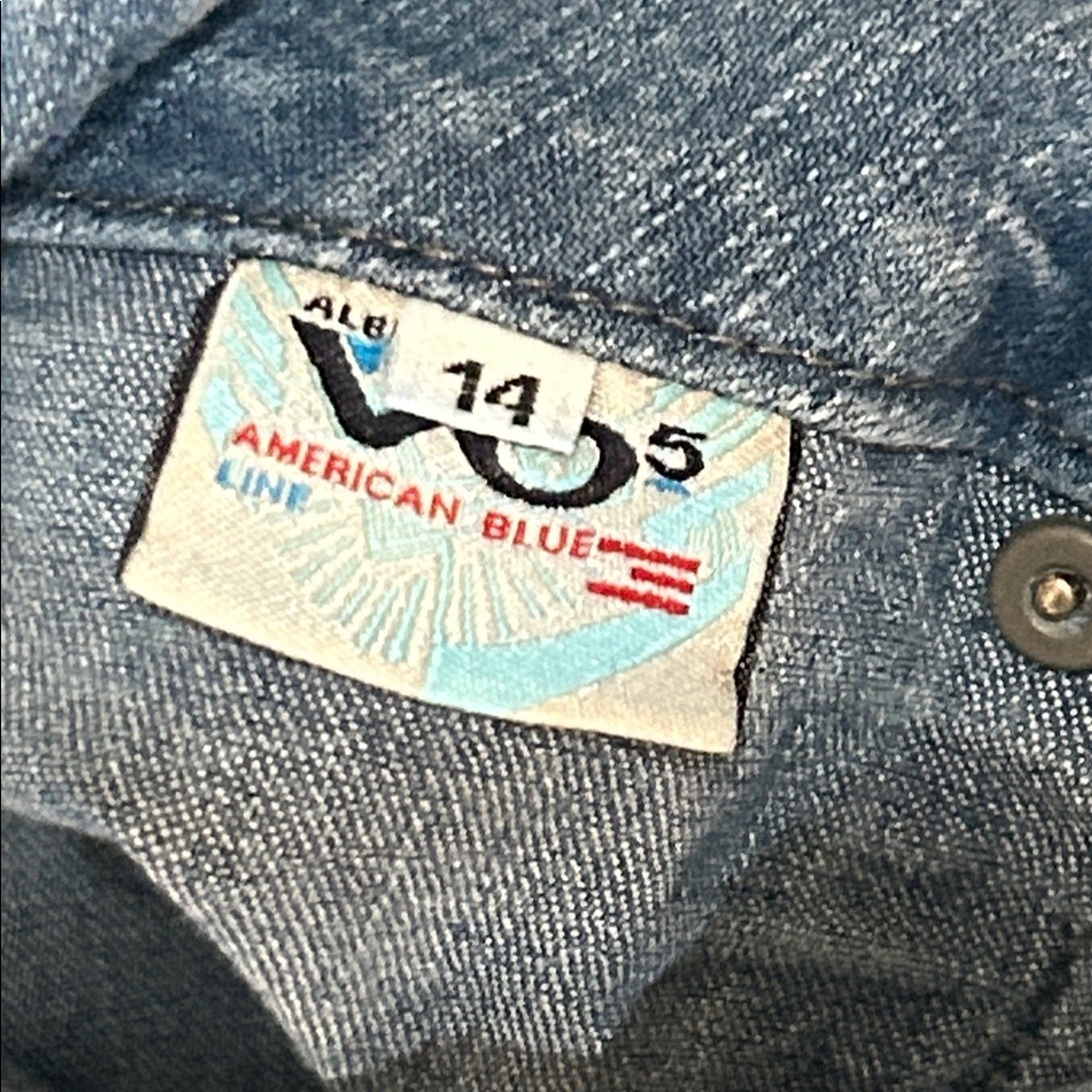 Alberto VO5 Faded Blue Denim Jeans Y2K size 14 - Picture 2 of 11